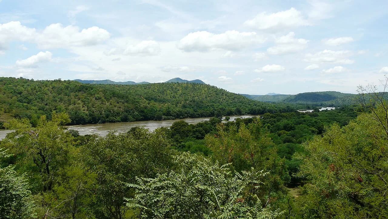 The Cauvery River near Bheemeshwari.