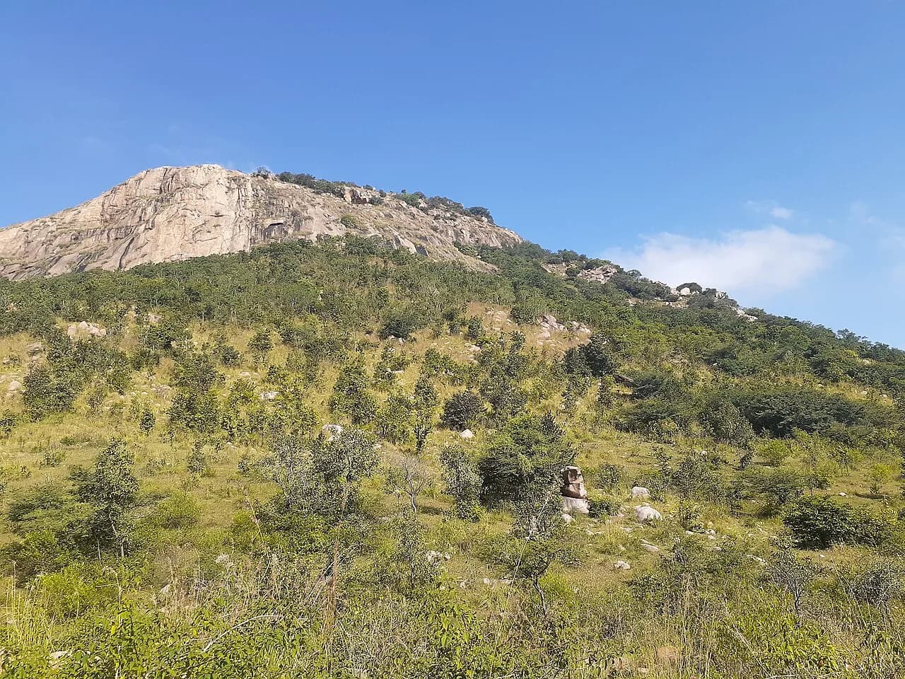 Makalidurga Hill Makalidurga hill and its rugged summit.